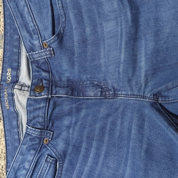 Michael Kors Izzy Skinny Jeans,Blue Whiskered and Frayed,SZ 2 - Picture 8 of 9